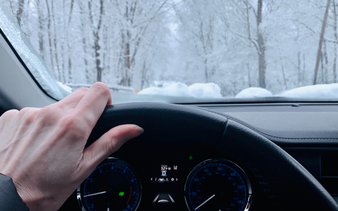 Elegant Driving in Winter in Montreal