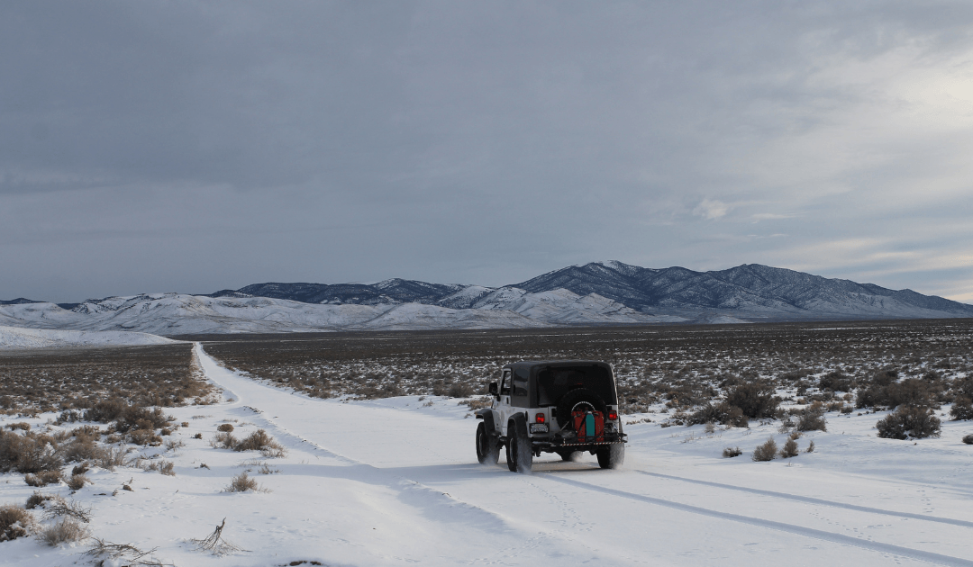 Driving an SUV, Jeep Wrangler, in the Wintertime